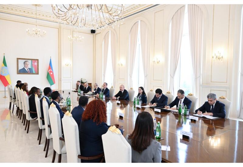 Состоялась встреча Президента Ильхама Алиева с Премьер-министром Эфиопии в расширенном составе, между двумя странами подписан ряд документов