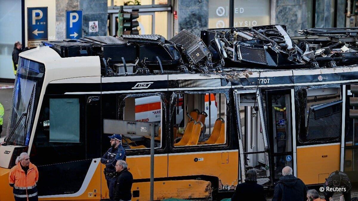 В Милане сошел с рельсов трамвай, десятки раненых