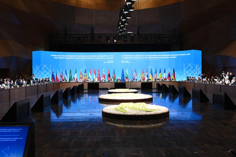 Leyla Əliyeva “Yaşıl enerji layihələri” sessiyasında çıxış edib