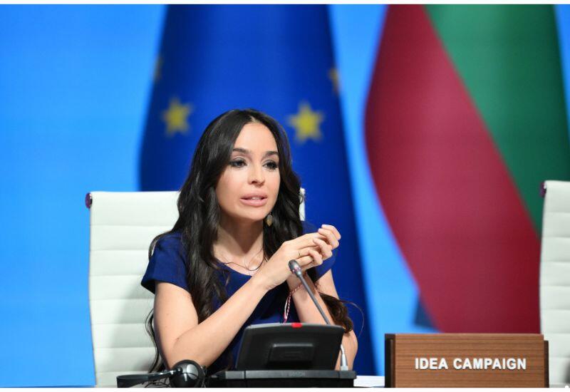 Leyla Əliyeva “Yaşıl enerji layihələri” sessiyasında çıxış edib