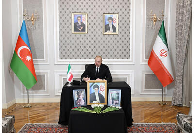 Президент Ильхам Алиев побывал в посольстве Ирана в нашей стране и выразил соболезнования - ФОТО - ВИДЕО