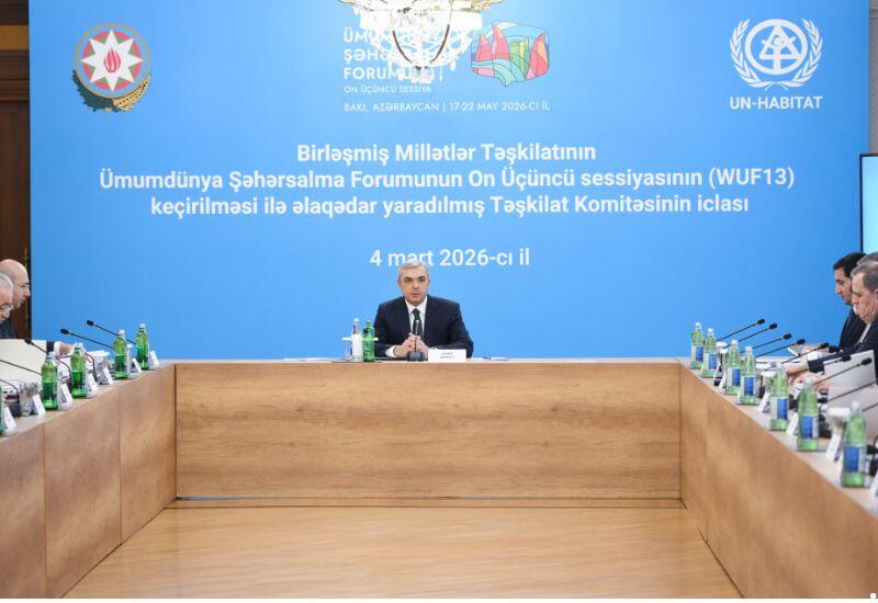 Təşkilat Komitəsinin növbəti iclasında WUF13-ə hazırlıq məsələlərinə dair məruzələr dinlənilib