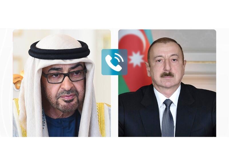 Президент ОАЭ позвонил Президенту Ильхаму Алиеву