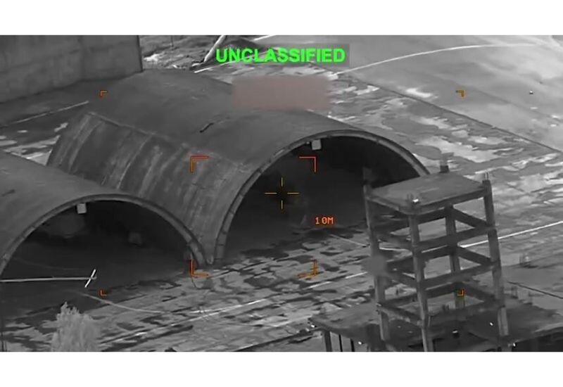 США показали видео ударов по ангарам самолетов иранских ВВС