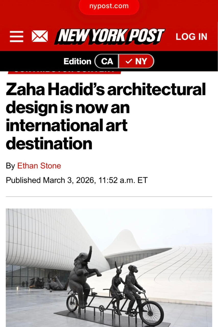 New York Post пишет о превращении Центра Гейдара Алиева в международный центр искусства