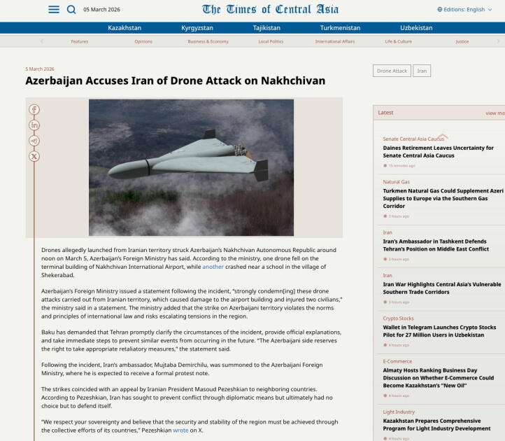 Высказывания Президента Ильхама Алиева о дроновой атаке Ирана на Азербайджан - в центре внимания мировых медиа