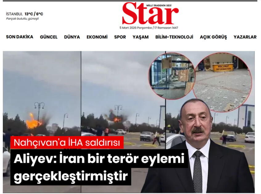Высказывания Президента Ильхама Алиева о дроновой атаке Ирана на Азербайджан - в центре внимания мировых медиа
