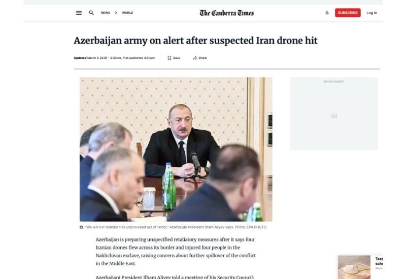 Высказывания Президента Ильхама Алиева о дроновой атаке Ирана на Азербайджан - в центре внимания мировых медиа