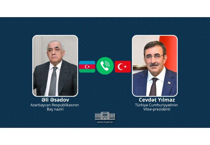 Али Асадов и вице-президент Турции обсудили атаку иранских дронов по Нахчывану