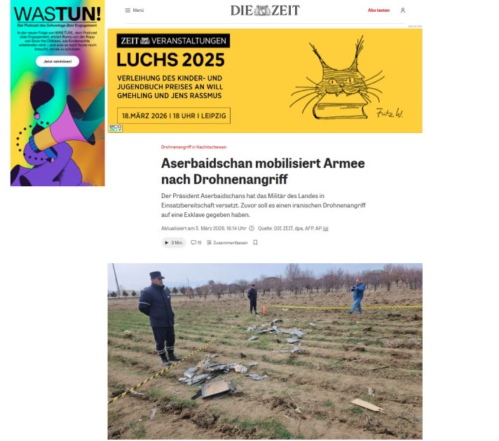 Prezident İlham Əliyevin İranın Azərbaycana dron hücumuna dair fikirləri dünya mediasının diqqət mərkəzindədir