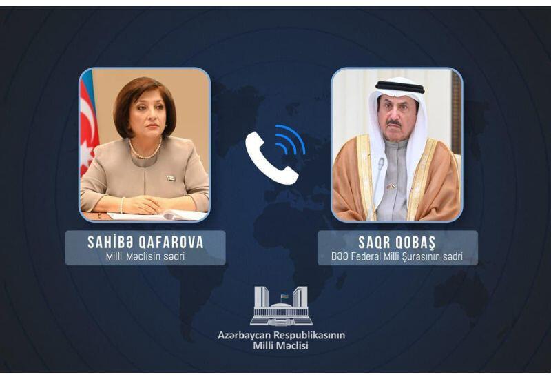 Спикеры парламентов Азербайджана и ОАЭ обсудили региональные процессы и атаки Ирана