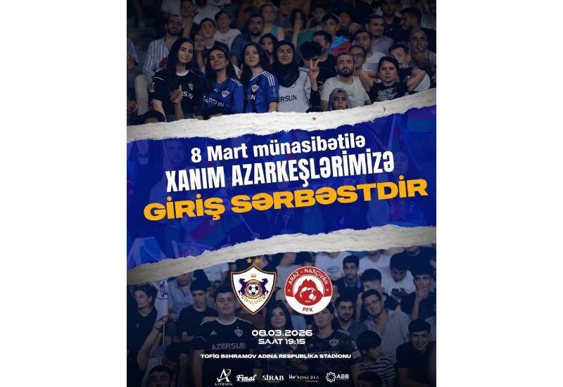 ФК "Карабах" подготовил особый подарок для своих болельщиц на 8 Марта