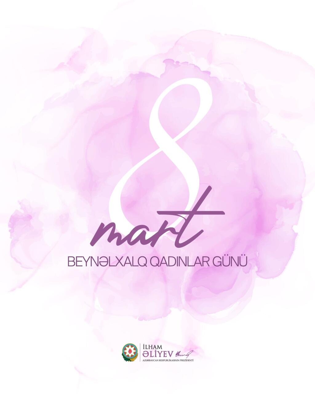 Президент Ильхам Алиев поделился публикацией по случаю 8 Марта - Международного женского дня