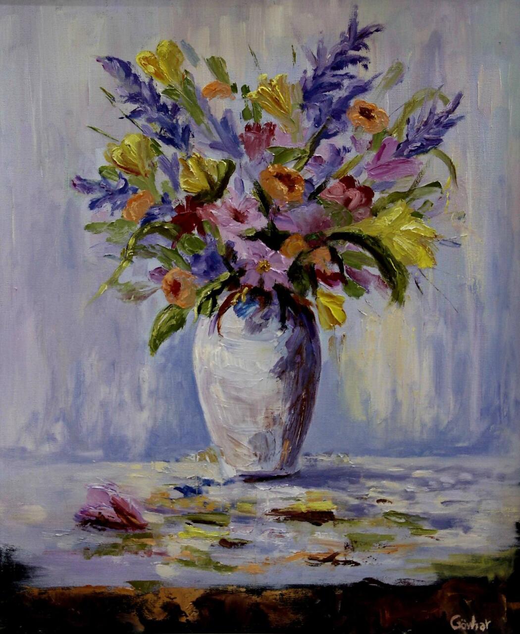 В Нахчыване открылась выставка "Женщины и цветы", посвященная 8 марта