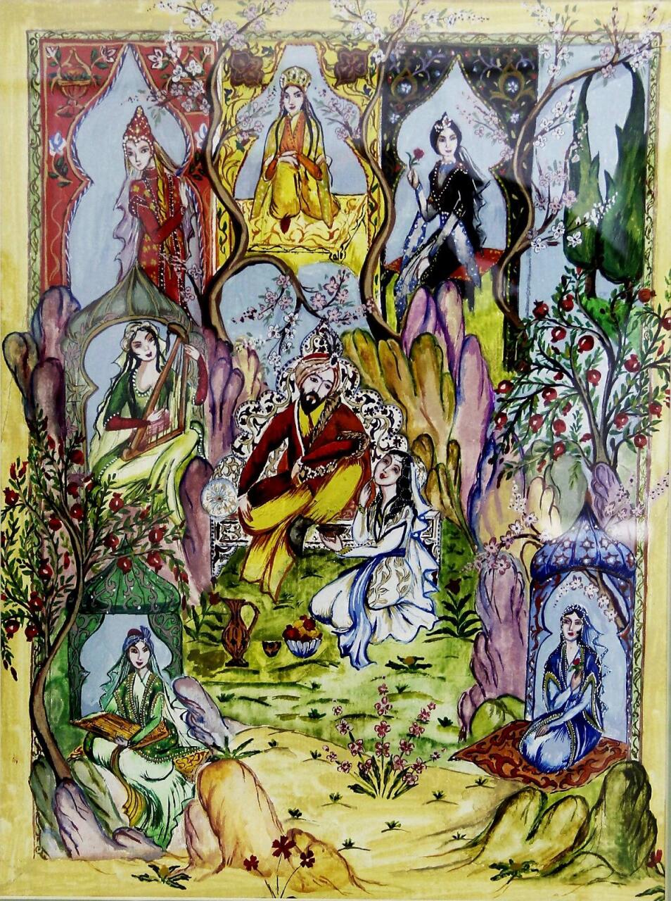 В Нахчыване открылась выставка "Женщины и цветы", посвященная 8 марта