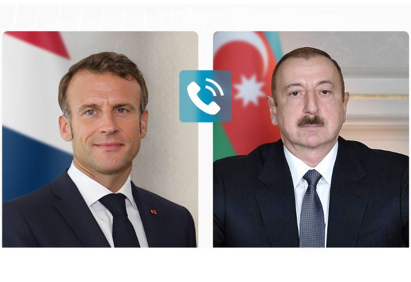 Fransa Respublikasının Prezidenti Emmanuel Makron Prezident İlham Əliyevə zəng edib