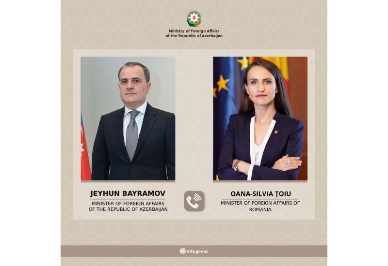 Джейхун Байрамов проинформировал румынскую коллегу о дроновой атаке на Нахчыван