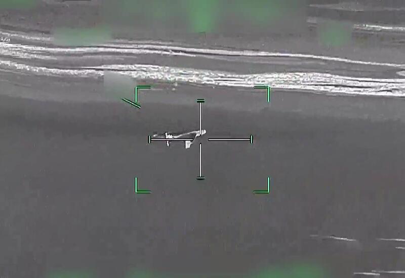 В ОАЭ показали кадры сбития иранских дронов