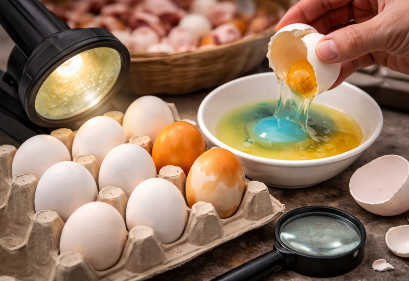 Bazarda saxta yumurtaların olduğu iddia edilir