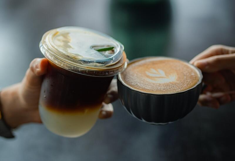 Раф с лавандой и матча-латте на кокосовом: