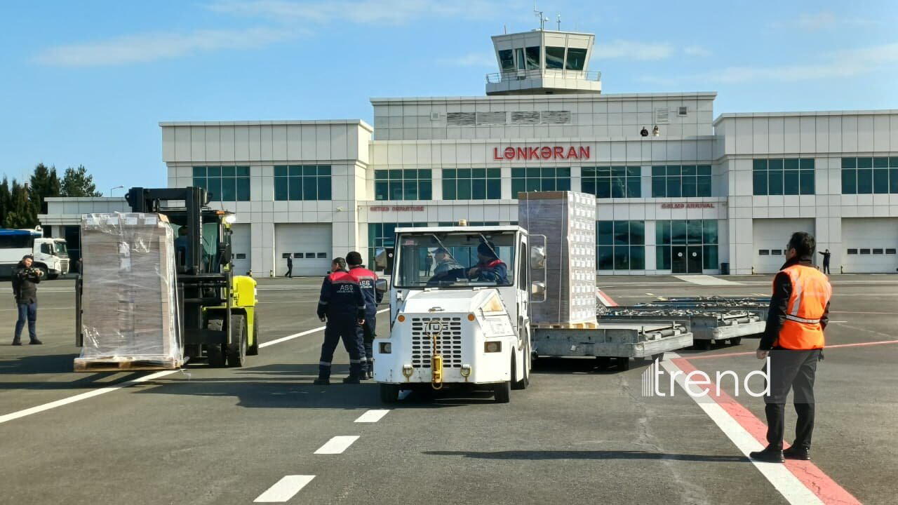 Российский самолет с гуманитарной помощью для Ирана прибыл в Азербайджан