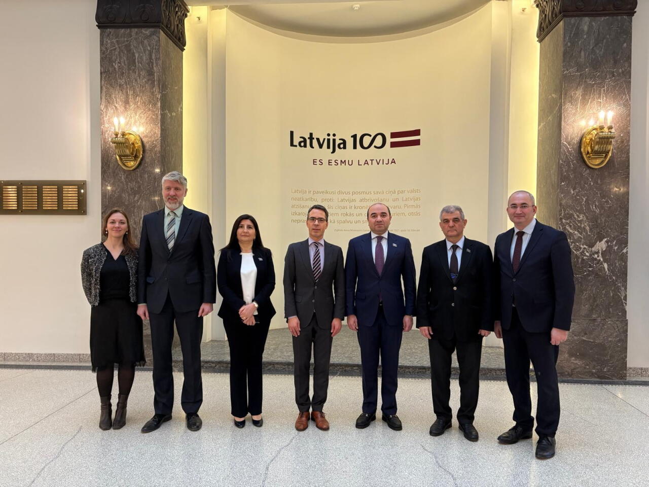 Делегация Милли Меджлиса встретилась со спикером Сейма Латвии
