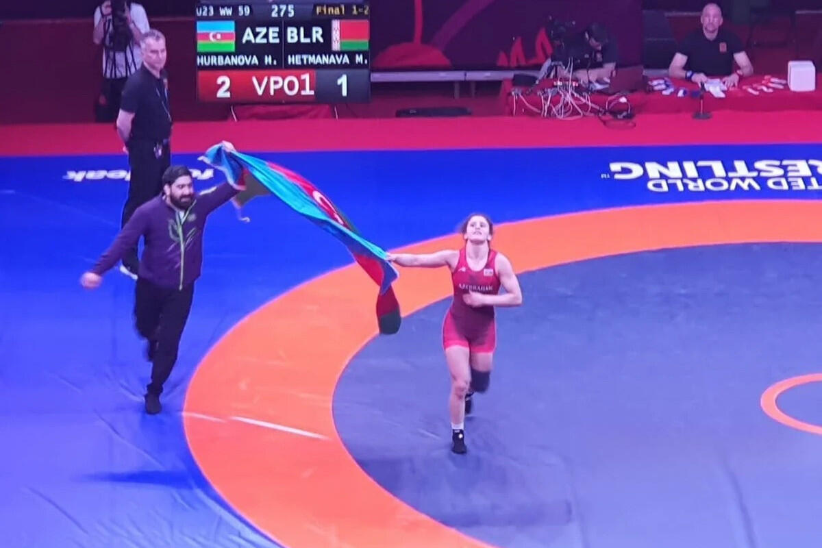 Азербайджанская спортсменка завоевала золото чемпионата Европы U-23 по борьбе