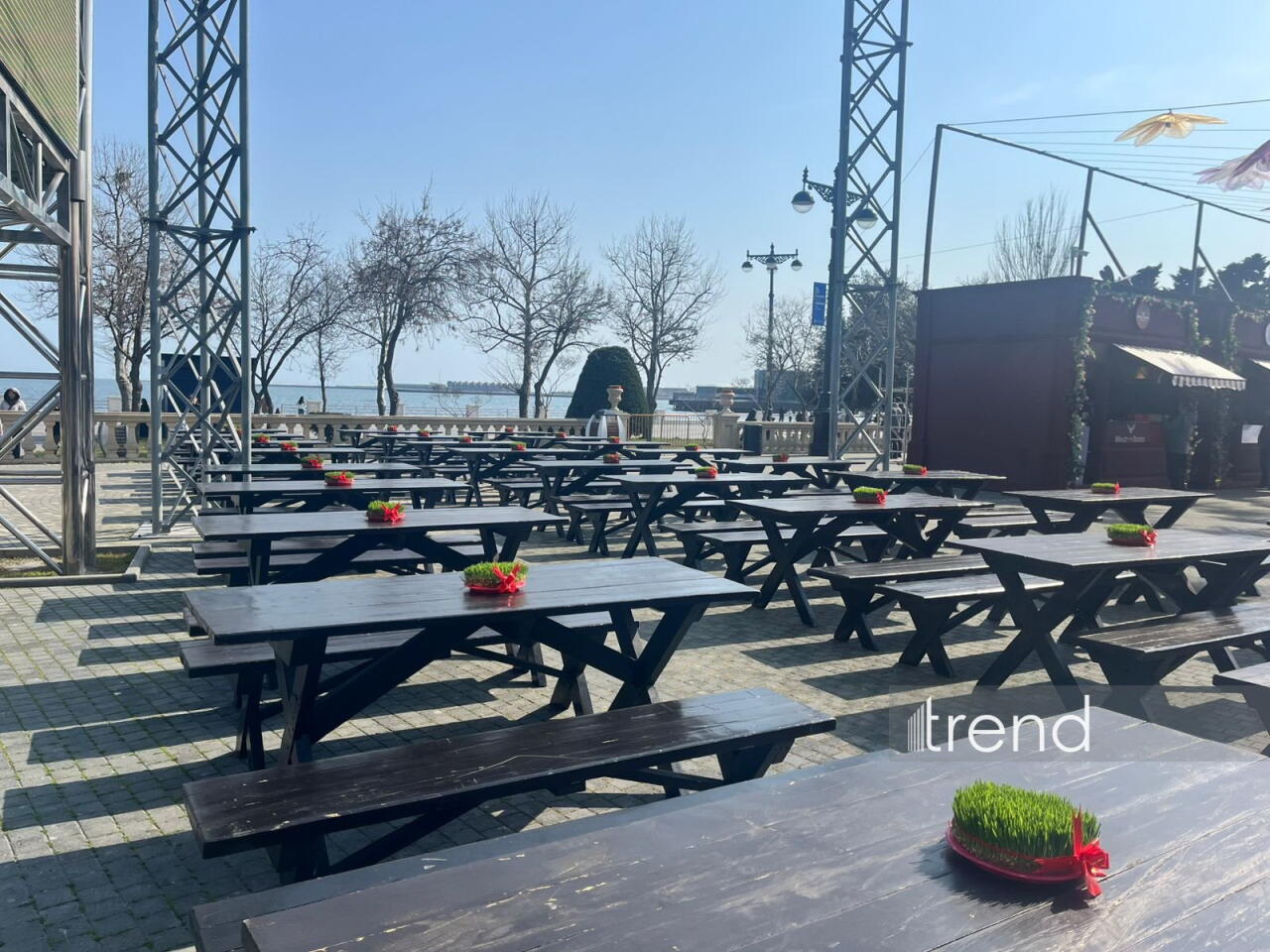 Bulvarda Novruz ənənələri və baharın təravətini əks etdirən fotokünclər təşkil edilib