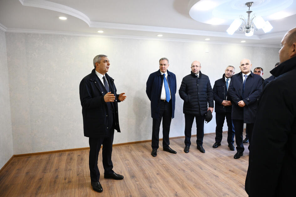 Əlaqələndirmə Qərargahının üzvləri Xocavəndin Quzeyxırman kəndində aparılan təmir-bərpa işləri ilə tanış olublar