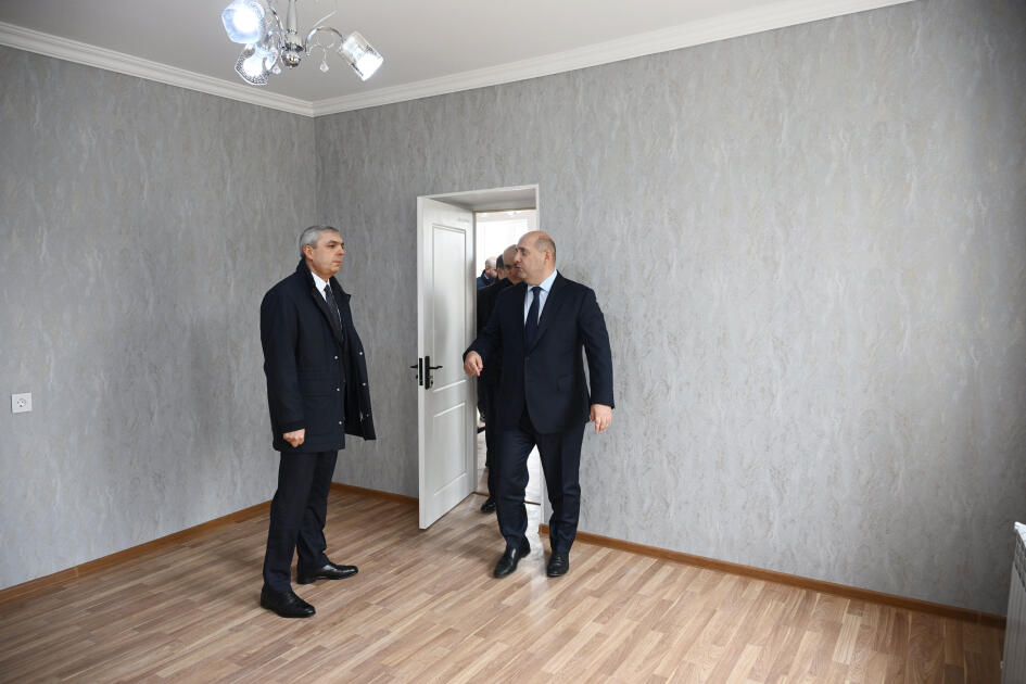 Əlaqələndirmə Qərargahının üzvləri Xocavənd şəhərində təmir olunmuş fərdi evə baxış keçiriblər