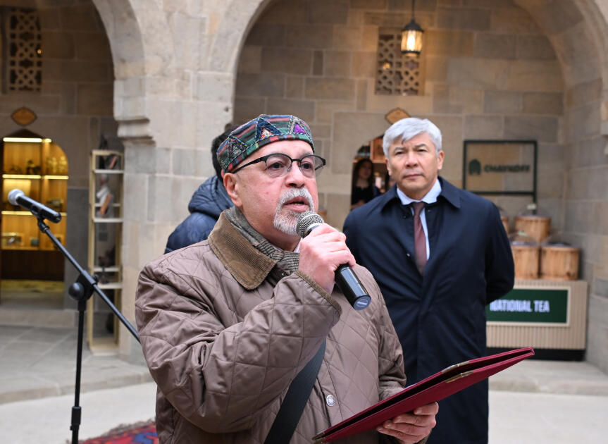 Buxara karvansarasının əsaslı bərpa və konservasiya işlərindən sonra açılışı olub