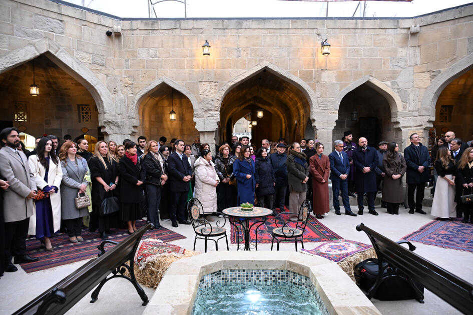 Buxara karvansarasının əsaslı bərpa və konservasiya işlərindən sonra açılışı olub