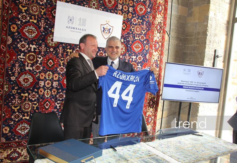 "Карабах" и "Азерхалча" подписали меморандум о сотрудничестве – будут созданы новые ковровые дизайны