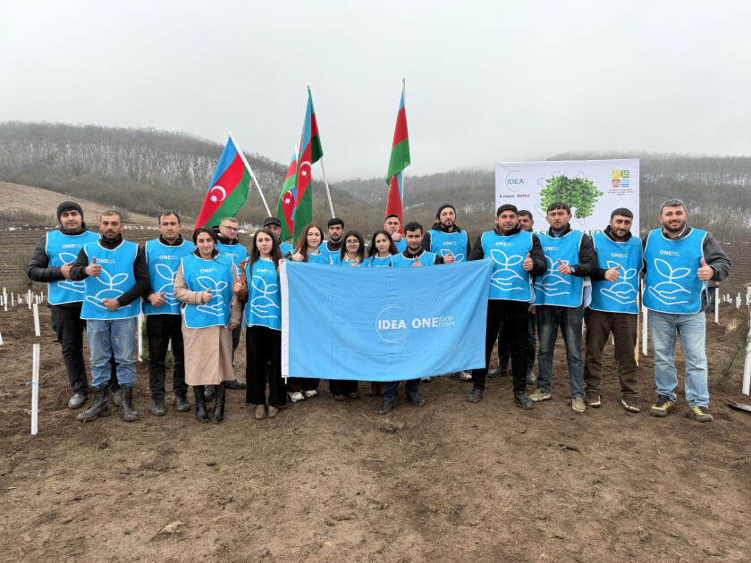 IDEA könüllülərinin iştirakı ilə Tovuzda və Goranboyda 2000-dən çox ağac əkilib