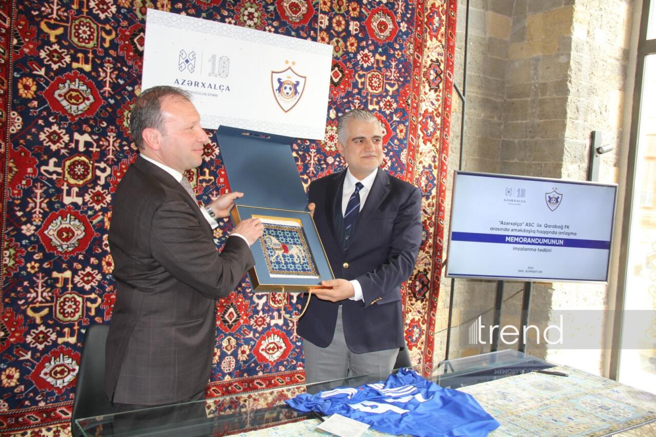 "Карабах" и "Азерхалча" подписали меморандум о сотрудничестве – будут созданы новые ковровые дизайны