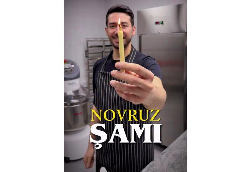 Съедобная новрузовская свеча