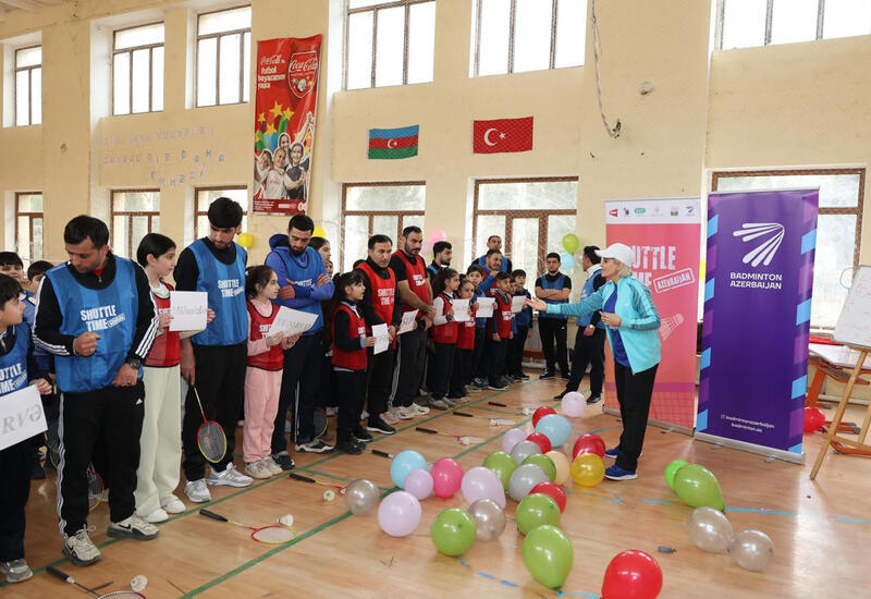 В Ширване прошли тренировки по бадминтону в рамках программы BWF Shuttle Time