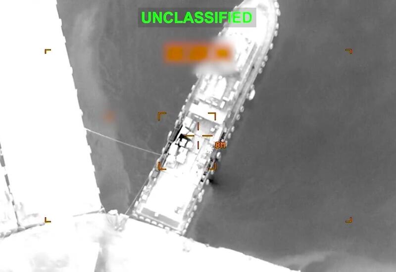 США опубликовали кадры ударов по военно-морским целям Ирана