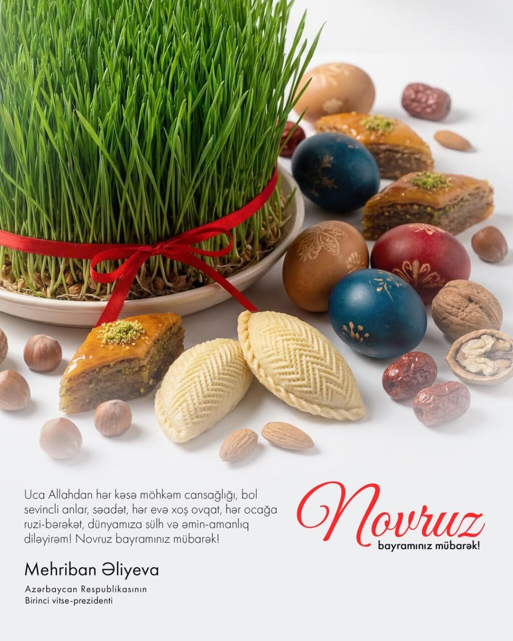 Первый вице-президент Мехрибан Алиева поделилась публикацией в связи с праздником Новруз