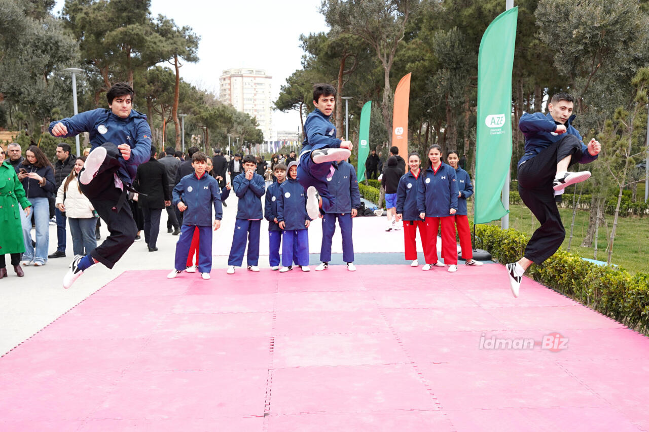 Спортсмены выступили на празднике Новруза