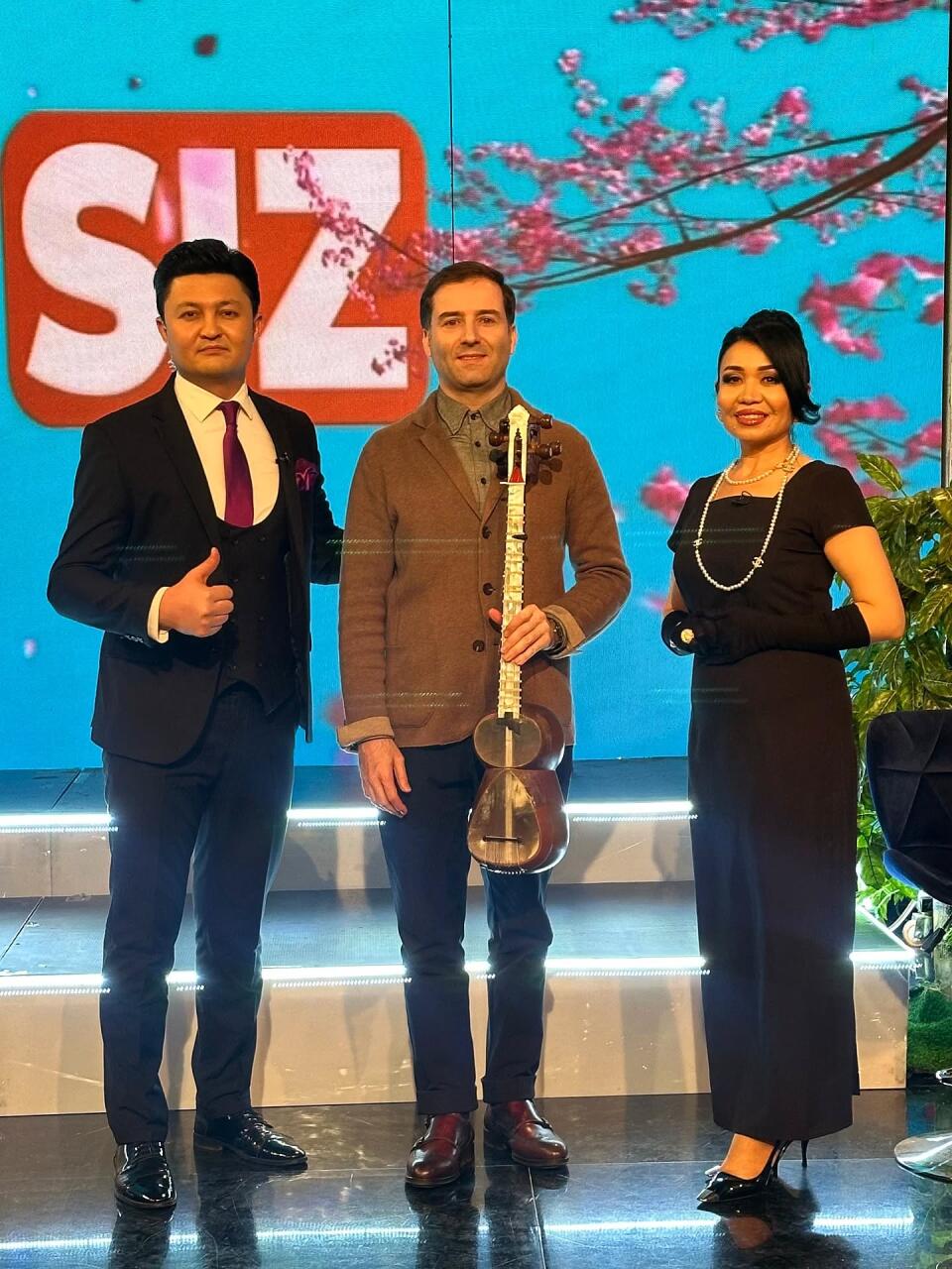 Сахиб Пашазаде выступил на узбекском телевидении и провел мастер-класс в Ташкенте