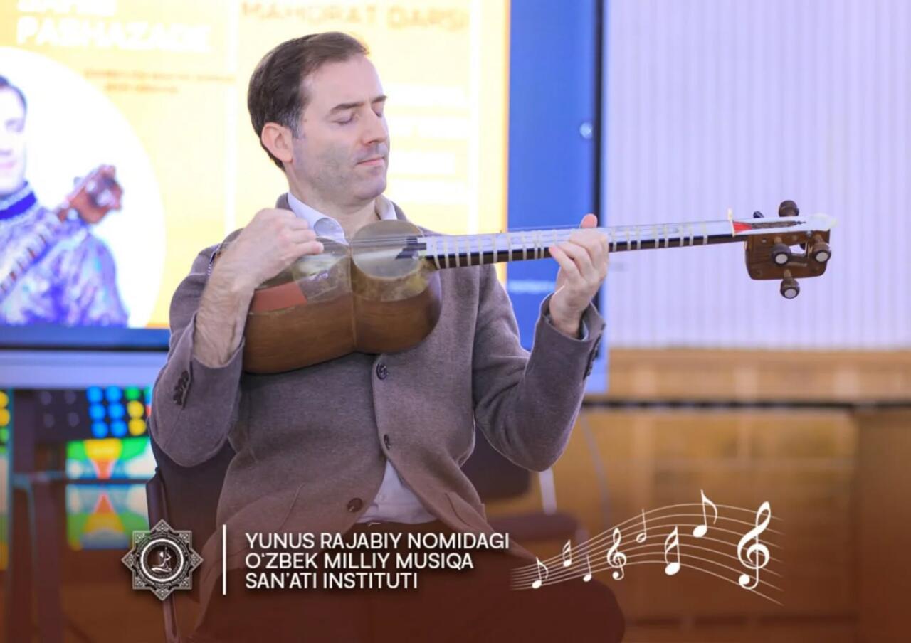 Сахиб Пашазаде выступил на узбекском телевидении и провел мастер-класс в Ташкенте