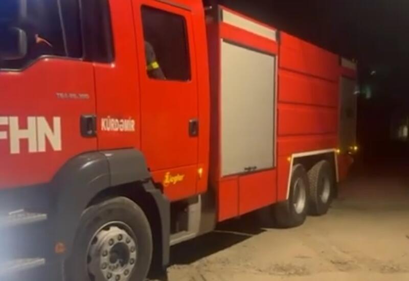 Şəmkirdə yaşayış evində yanğın olub