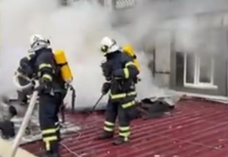 Пожар в ресторане в Нахчыване