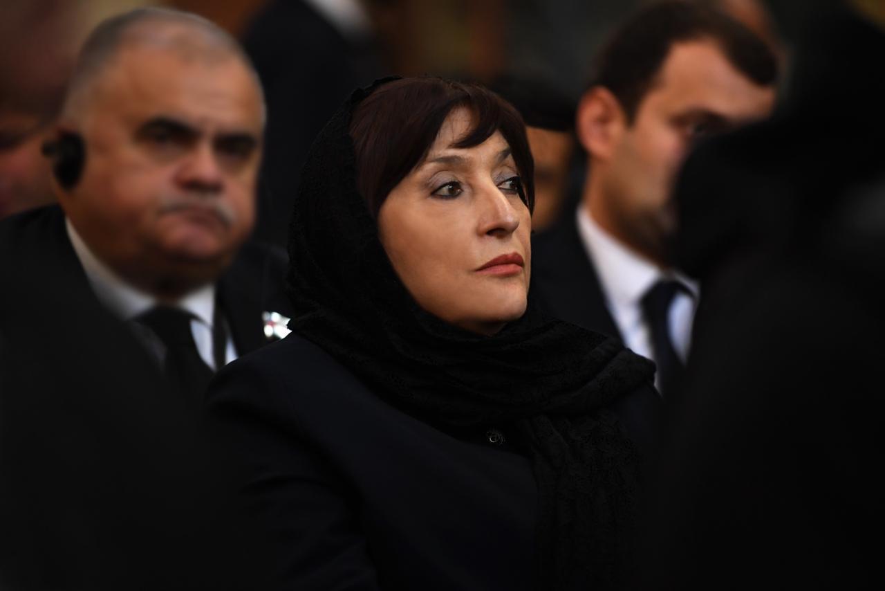 Сахиба Гафарова приняла участие в церемонии похорон Илии II