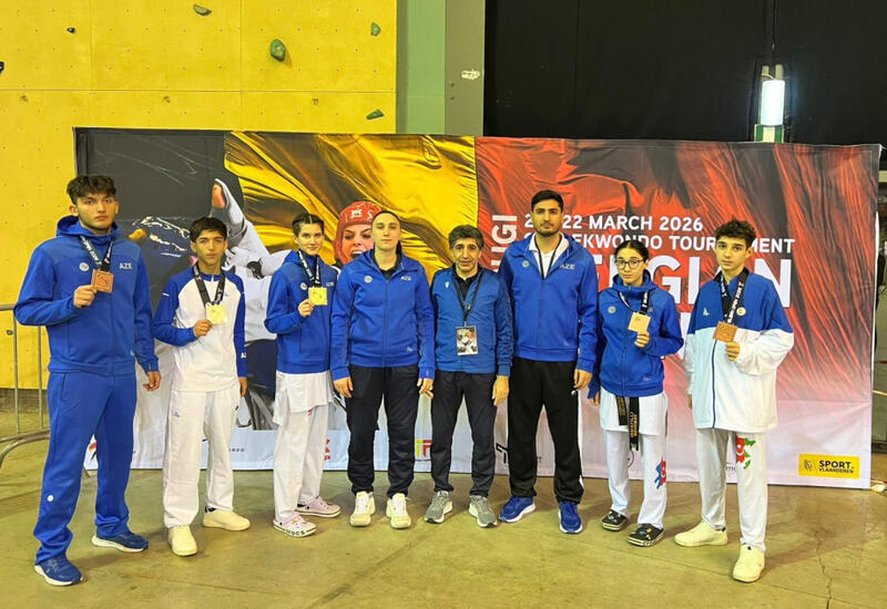 Azərbaycan taekvondoçuları “Belgian Open”də 6 medal qazanıblar