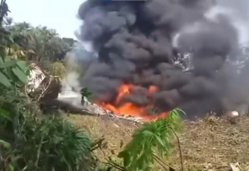 В Колумбии разбился военный самолет,