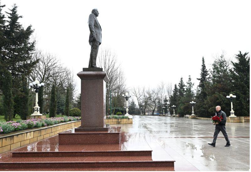 Президент Ильхам Алиев посетил Шамахинский район