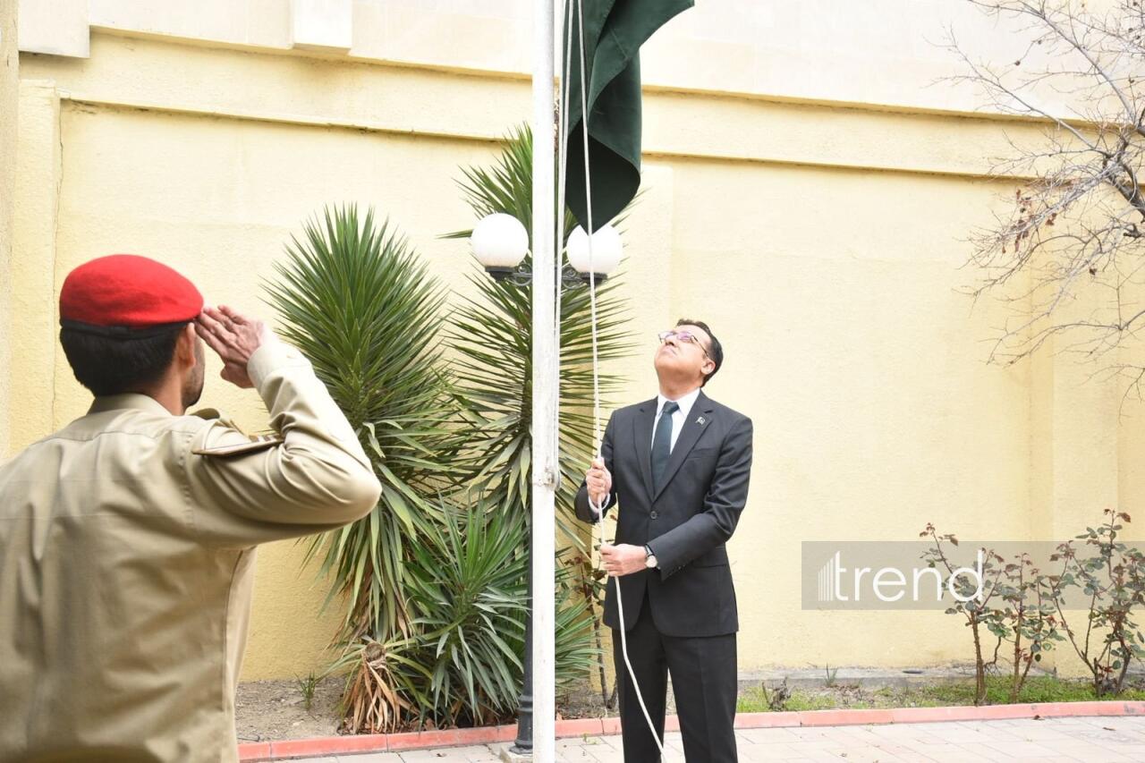 В посольстве Пакистана в Азербайджане состоялась торжественная церемония поднятия флага
