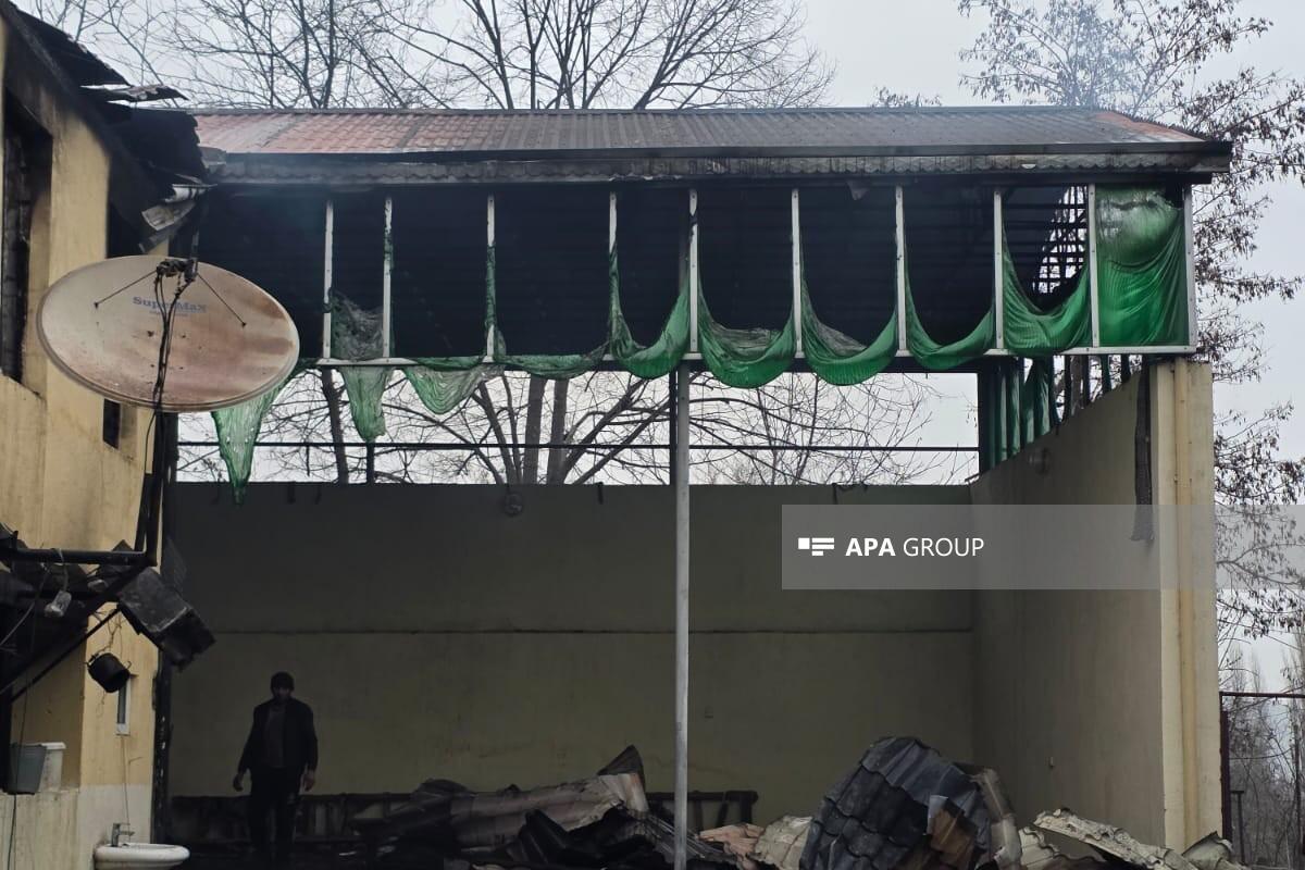 В Товузском районе загорелся частный дом